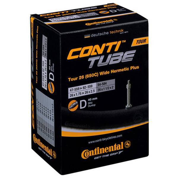 Binnenband 26 inch Continental Tour Wide Hermetic Plus, 26x1.75-2.50, Dv 40mm, voor fiets met brede banden