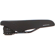 Cortina Essenza Relaxed stadsfiets zadel met zachte bekleding en brede vorm voor comfortabel fietsen.