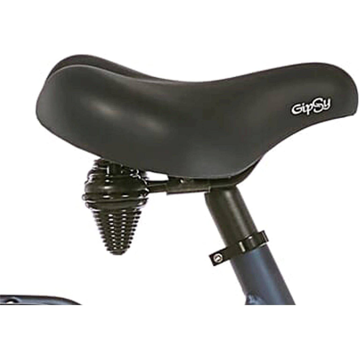 Cortina Gipsy Dark Blauw stadsfiets en e-bike zadel met donkerblauwe bekleding en comfortabele vorm.