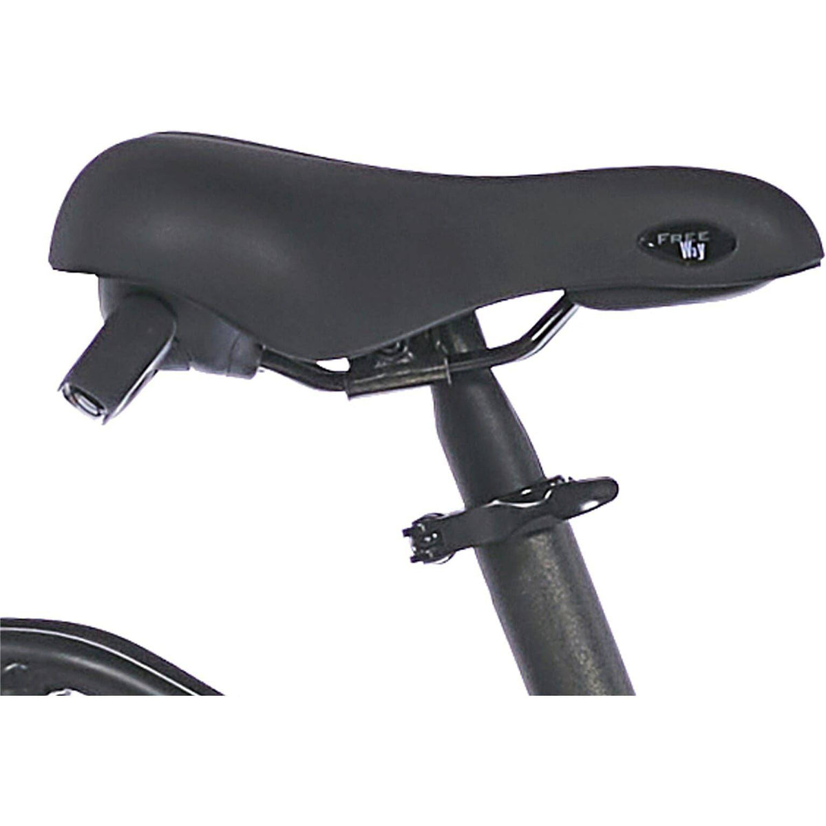 Zadel en handvat voor Cortina Freeway City stadsfiets, zwart, comfortabel zadel en ergonomisch handvat voor e-bike en stadsfiets