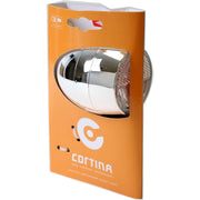 Cortina koplamp met batterij voor fiets, helder wit licht, geschikt voor Amsterdam modellen, compacte en duurzame verlichting.