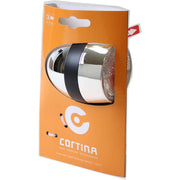 Cortina koplamp Amsterdam met batterij, helder licht en stevig ontwerp, geschikt voor fietsverlichting.