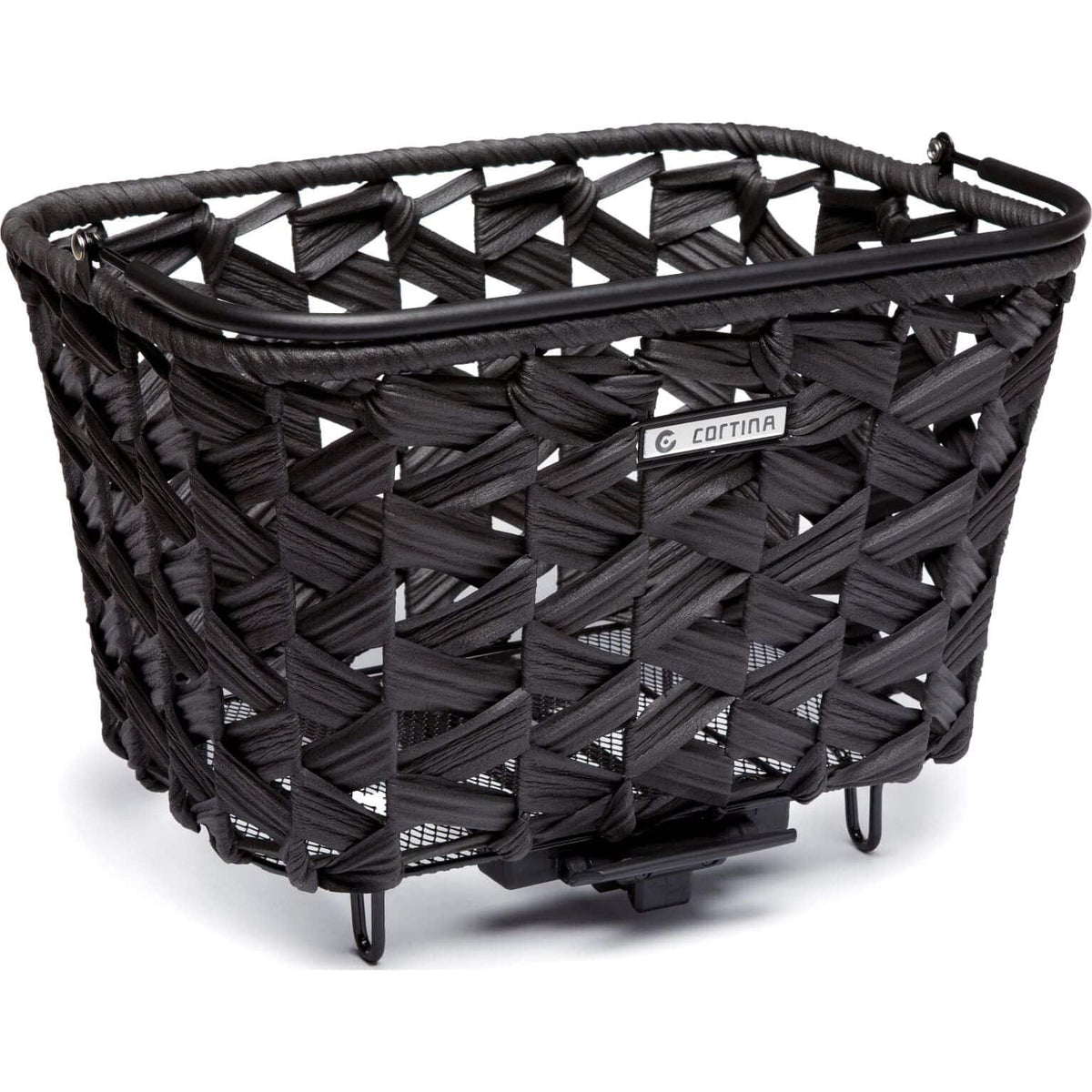 Zwarte Cortina Mand Saigon accessoire met afmetingen 34x24x22 cm, geschikt voor decoratie en functioneel gebruik