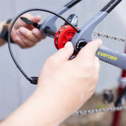 CyclOn Chain Keeper kettinghouder voor steekas en quick release, zwart, compact en stevig voor fietsreiniging en onderhoud