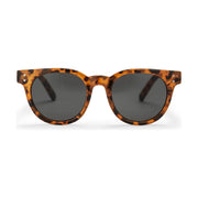 CHPO fietsbril Côte Des Basques X Leopard/Black met zwart montuur en gele lenzen, sportieve zonnebril voor fietsers