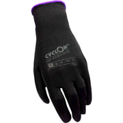 CyclOn montagehandschoen voor werkbescherming, blauwe handschoen met stevige pasvorm en duurzame materialen.