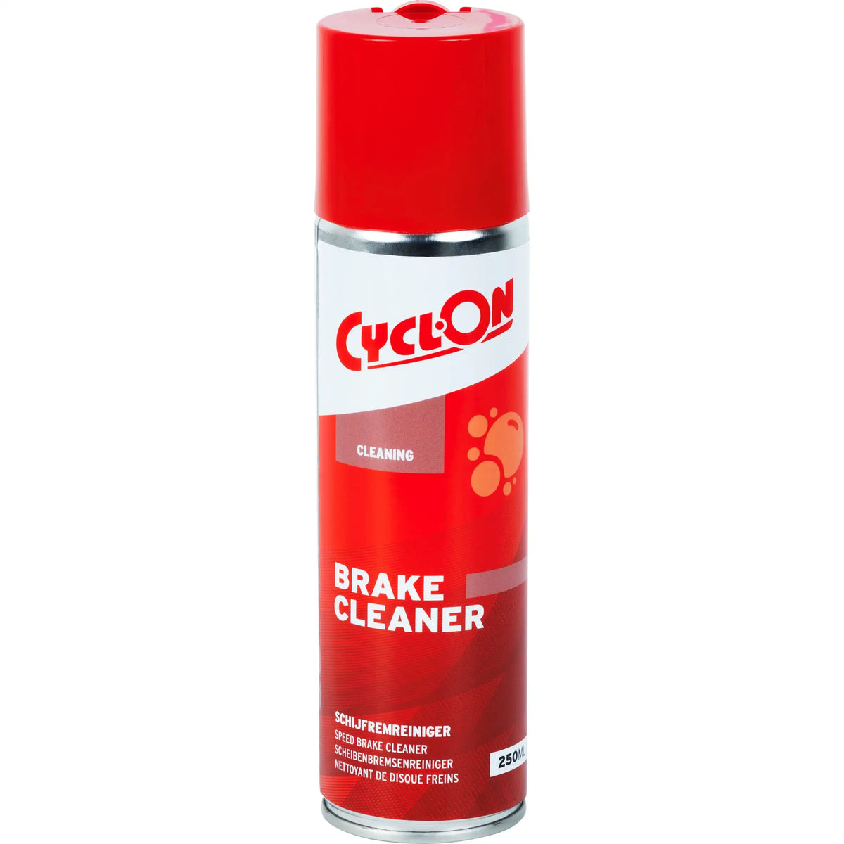 Sneldrogende remreiniger spray van CyclOn voor effectieve reiniging van remonderdelen, geschikt voor autoremmen.