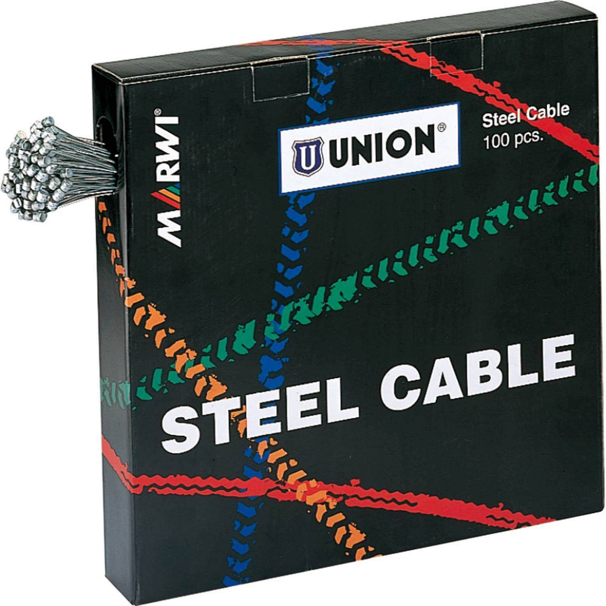 Union Rem Binnenkabel Nippel 6x7 in doos, metalen verbindingsnippel voor binnenbekabeling, zichtbaar in de afbeelding.