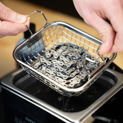Ultrasone Super Sonic kettingreiniger van het merk Dynamic, 1,3 liter, met roestvrijstalen reinigingskop en display.