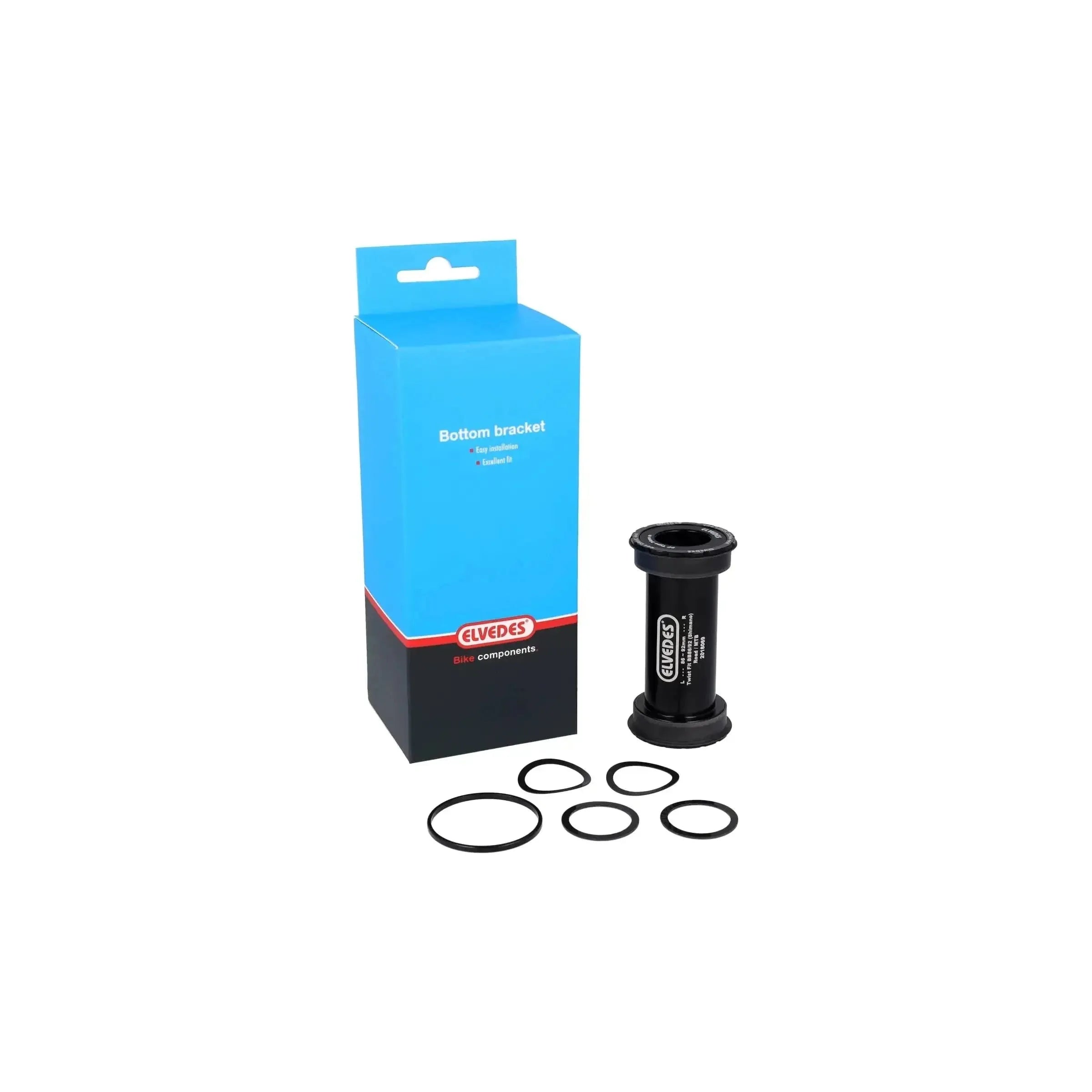 Elvedes Trapas Cupset Twistfit Shimano BB86/92 - Zwart - Le Coq Wielerartikelen