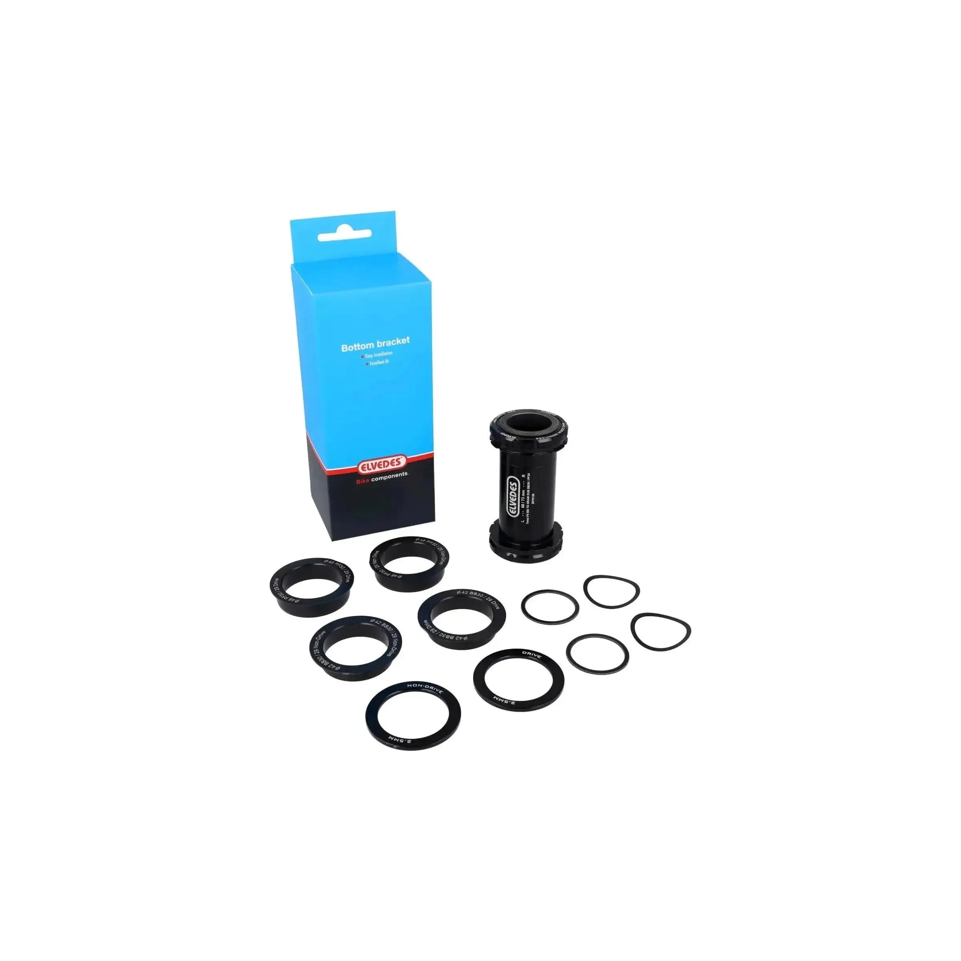 Elvedes Trapas Cupset Twistfit DUB BB30/PF30 - Zwart - Le Coq Wielerartikelen