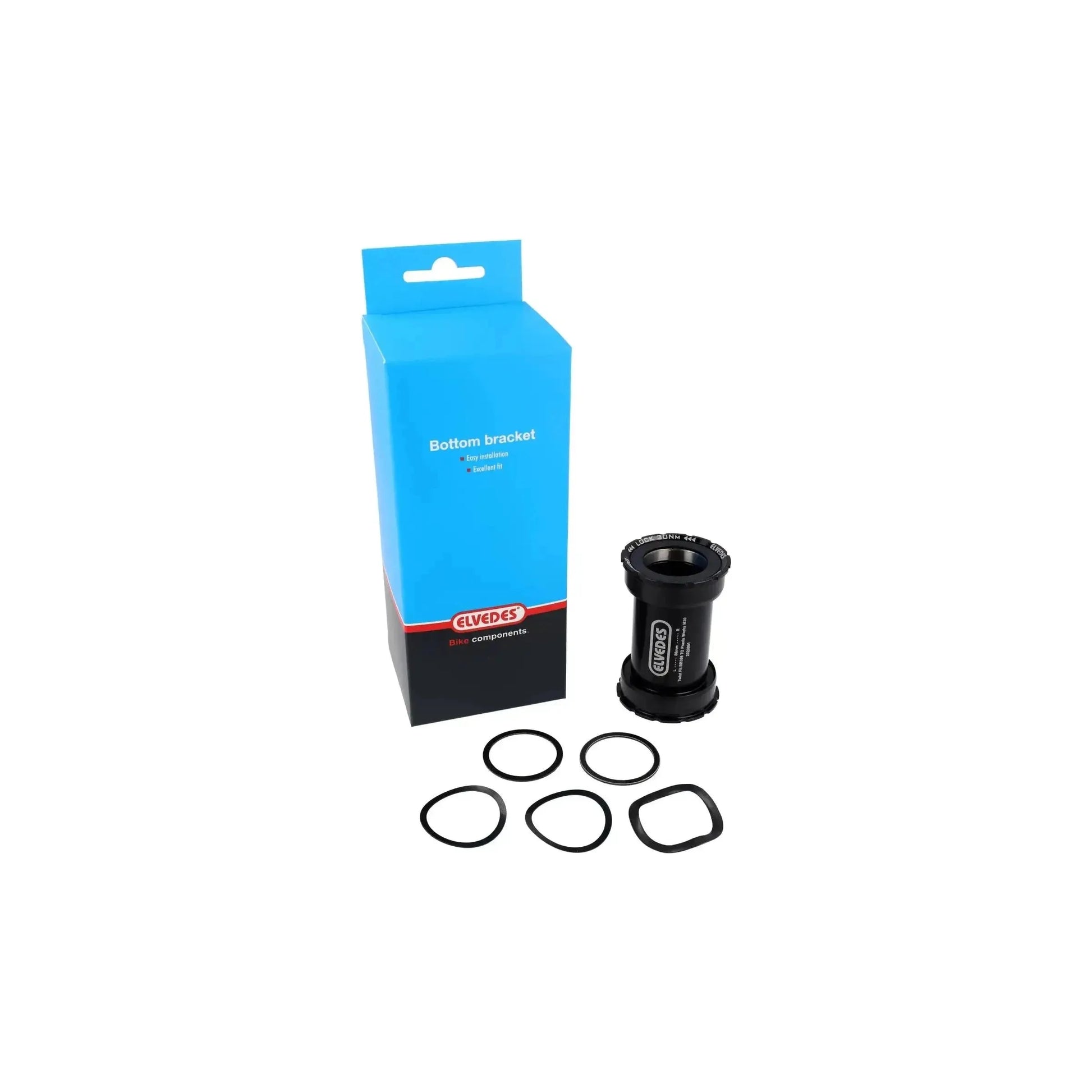 Elvedes Trapas Cupset Twistfit Praxis BB386 - Zwart - Le Coq Wielerartikelen