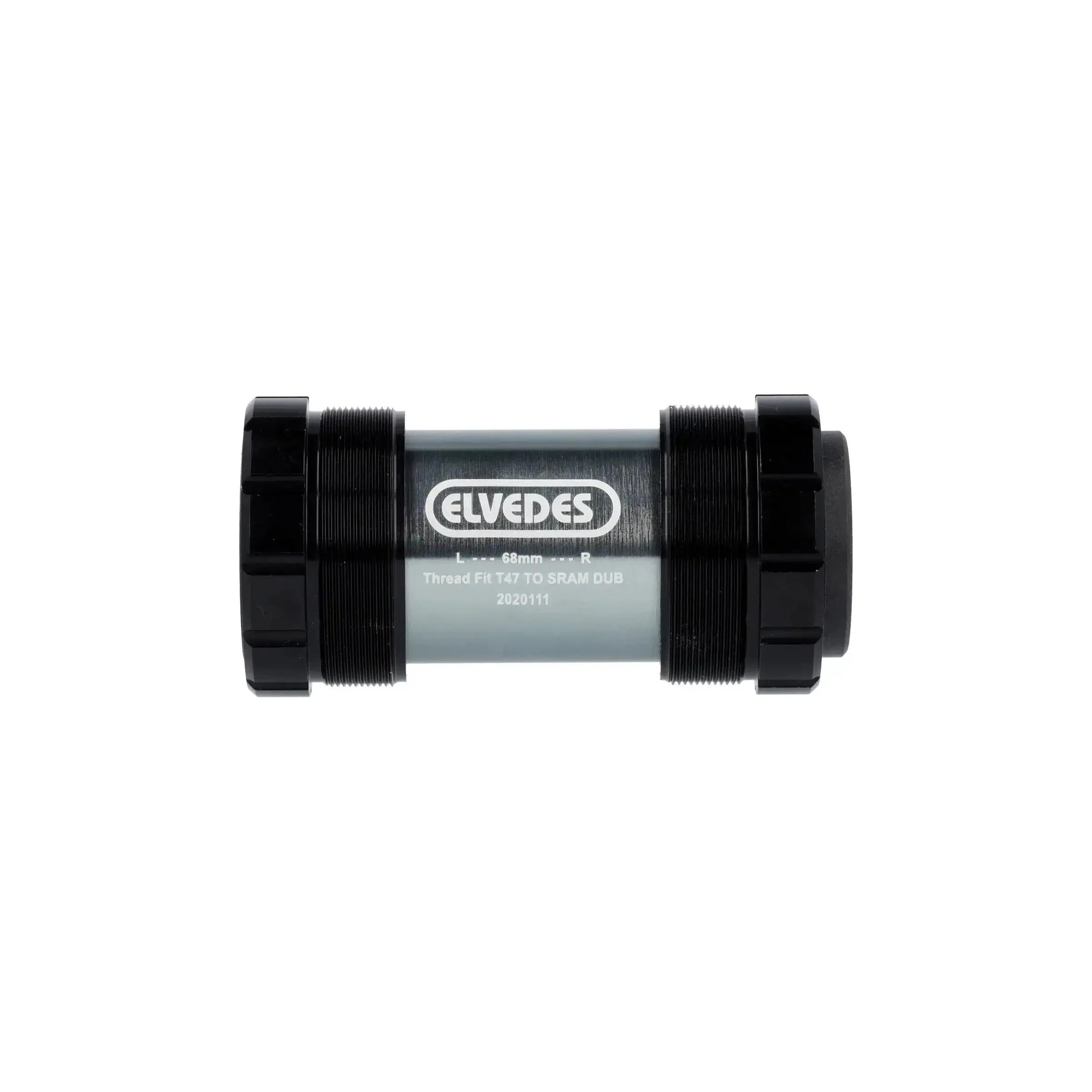 Elvedes Trapas Cupset Threatfit T47 DUB 68mm - Zwart - Le Coq Wielerartikelen