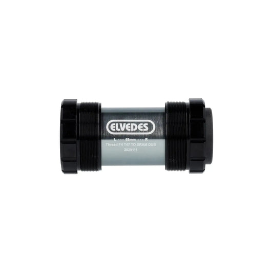 Elvedes Trapas Cupset Threatfit T47 DUB 68mm - Zwart - Le Coq Wielerartikelen