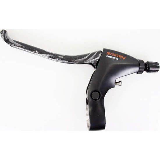 Zwarte Shimano remgreep voor Nexus Bl-C6000 rollerbrake, losse remhendel voor comfortabele bediening.