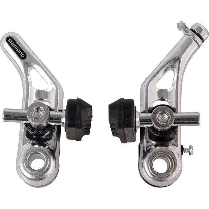 Shimano CT-91 M-Size remhoef voor cantilever remmen, zilver, 25 mm, geschikt voor remsets, zichtbaar in de afbeelding.