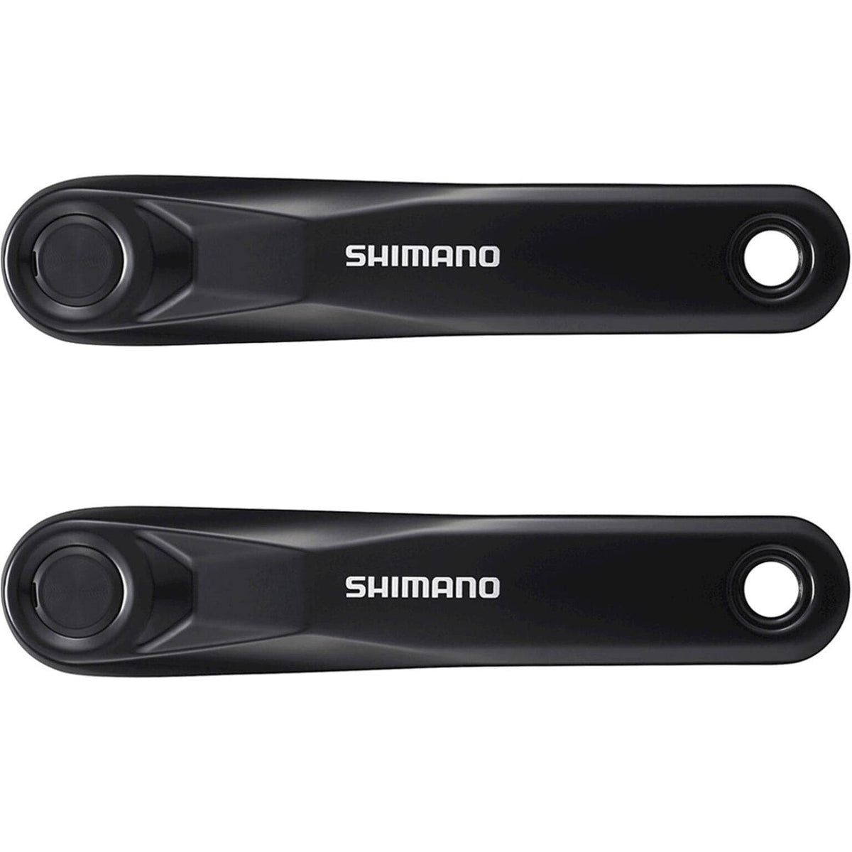 Shimano Steps FC-E5010 zwarte crankstel van 170 mm, geschikt voor e-bikes, zichtbaar in de afbeelding.
