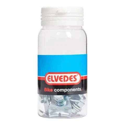Tien Elvedes cantilever kabelbouten met montageadapters en bouten voor elektrische installaties, zichtbaar in de afbeelding.