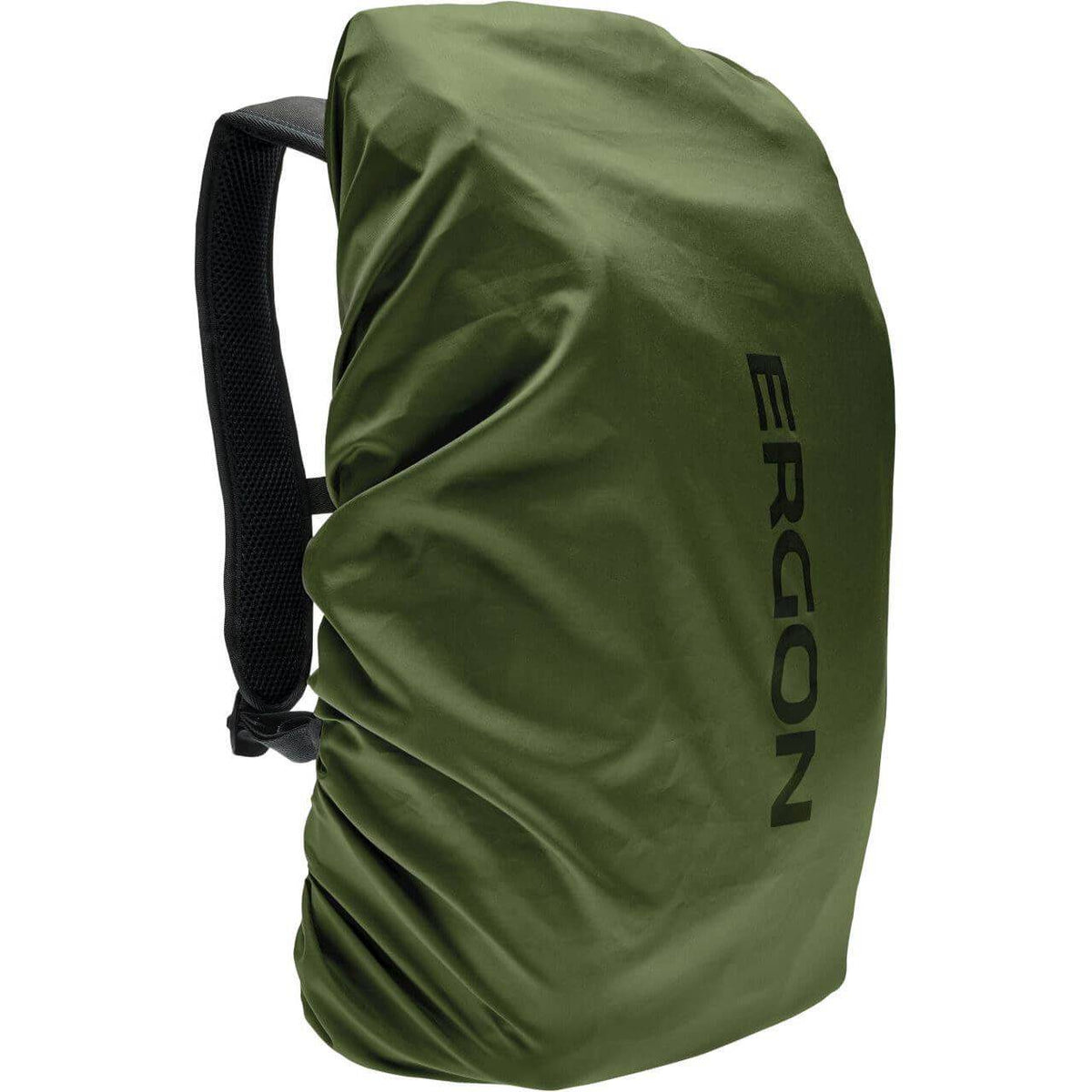 Ergon BC Urban rugzak tas met reflecterende details en regenhoes, 15-21 liter, gemaakt van gerecycled PET.
