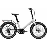 Eovolt elektrische vouwfiets Evening 24 V2 met compacte frame en 24V accu, zichtbaar in close-up afbeelding.
