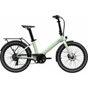 Eovolt elektrische vouwfiets Evening 24 V2, compact ontwerp, frame en handvatten, in zwart, klaar voor gebruik.