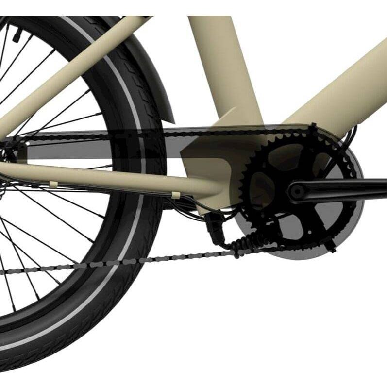 Eovolt kettingscherm voor 24 inch fiets met krachtensensor, beschermt de ketting en zorgt voor een soepele rit.