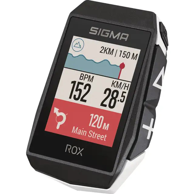 Sigma Rox 11.1 Evo GPS HR Set Fahrradcomputer Mit Short Butler - Weiß