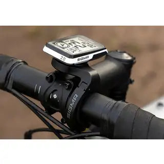 Sigma Fietscomputer Rox 2.0 Endurance GPS witte fietscomputer met overzichtelijk scherm en GPS-functionaliteit voor fietsers