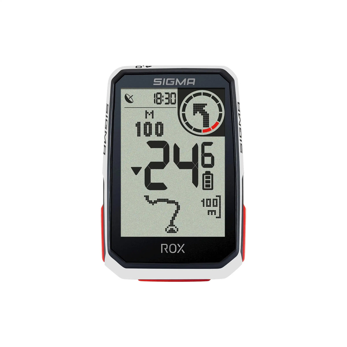 Sigma Fietscomputer Gps Rox 4.0 Met Standaard Stuurhouder - Wit - Le Coq Wielerartikelen