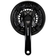 Shimano Tourney TY501 stadsfiets crankstel 42x34x24T zwart met 175 mm vierkante as, geschikt voor stadsfietsen.