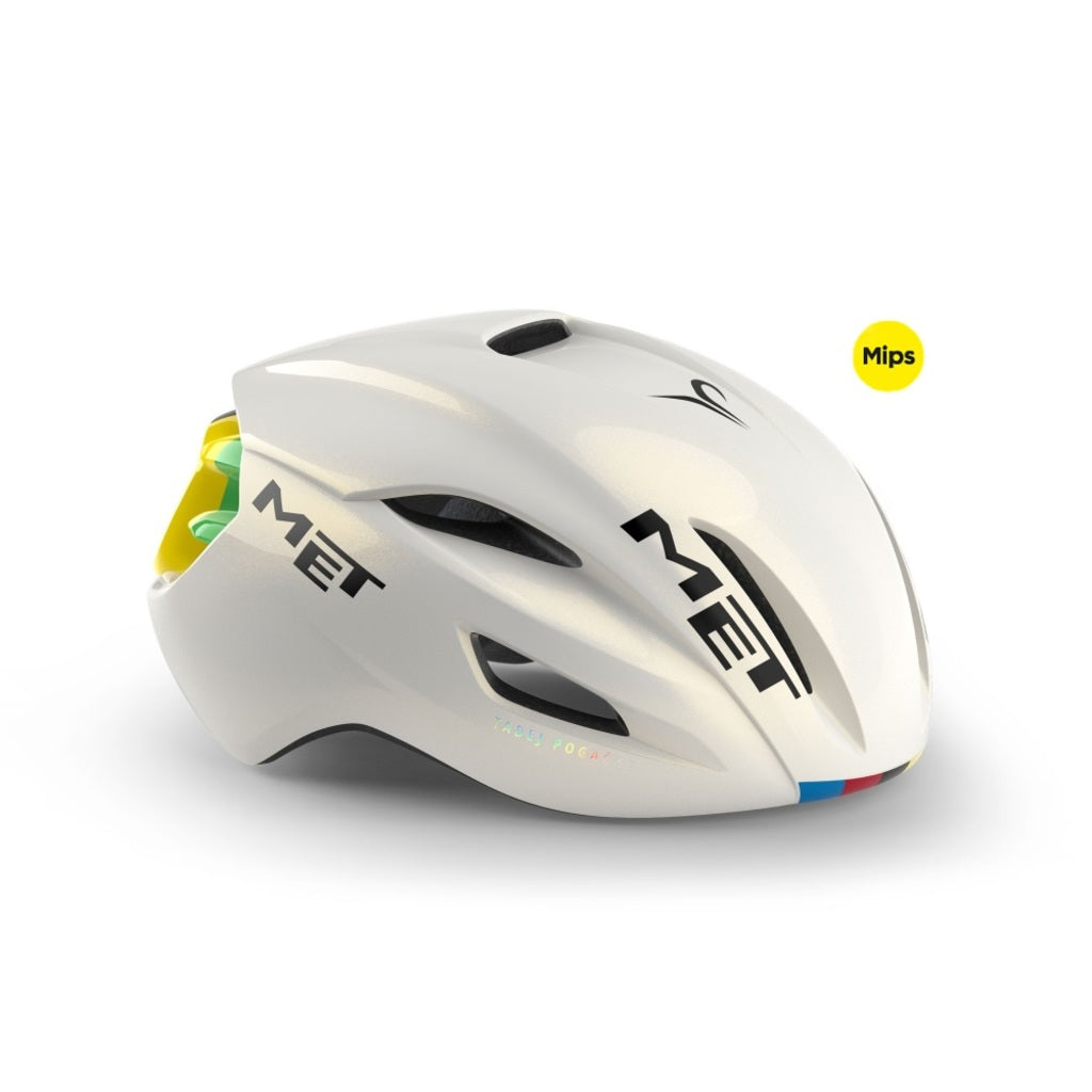 Fietshelm MET Manta MIPS UCI World Champion Rainbow - Le Coq Wielerartikelen