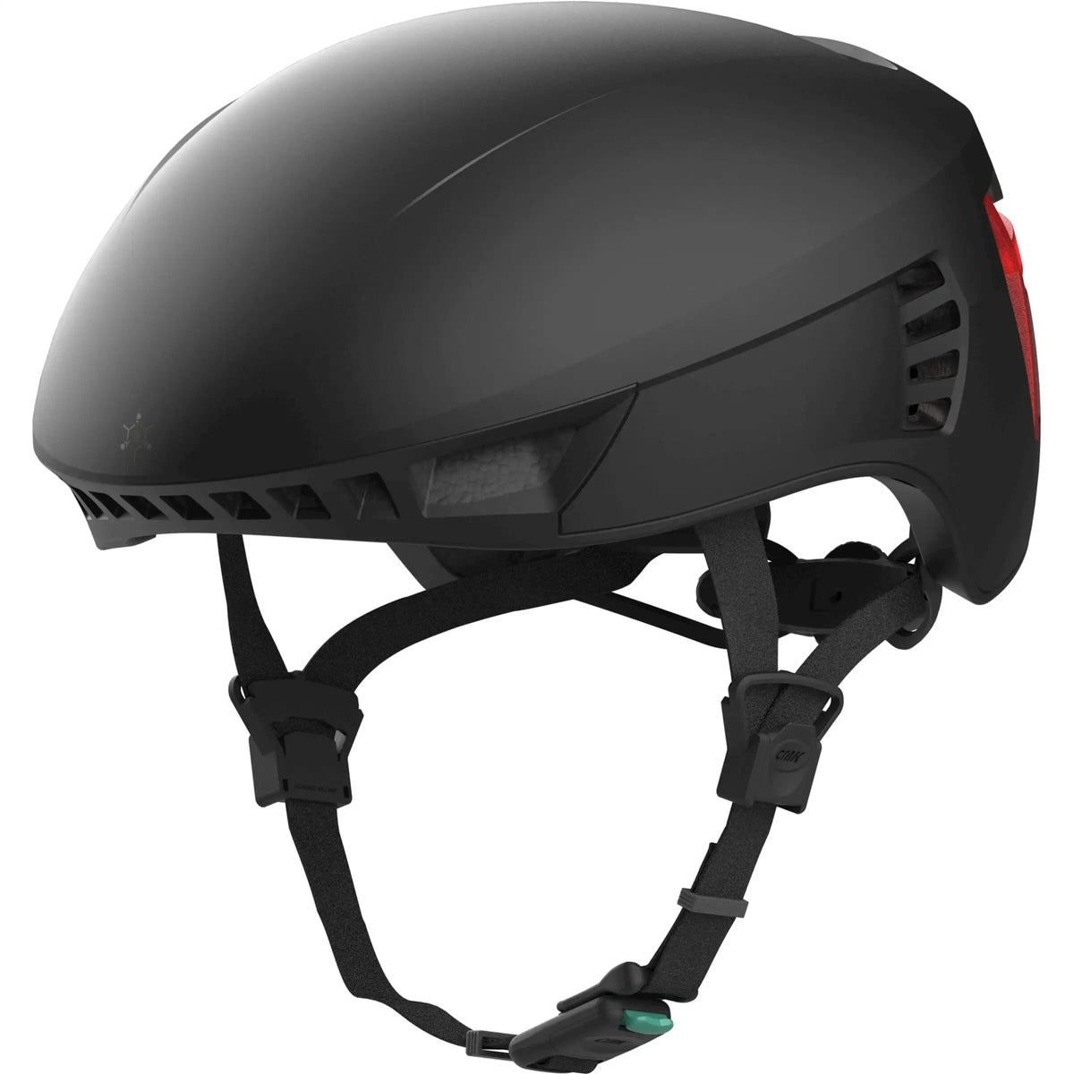 Crnk Racefiets Helm Genetic, lichte fietshjelm voor wielrennen met aerodynamisch ontwerp en ventilatie, zwart met gekleurde details