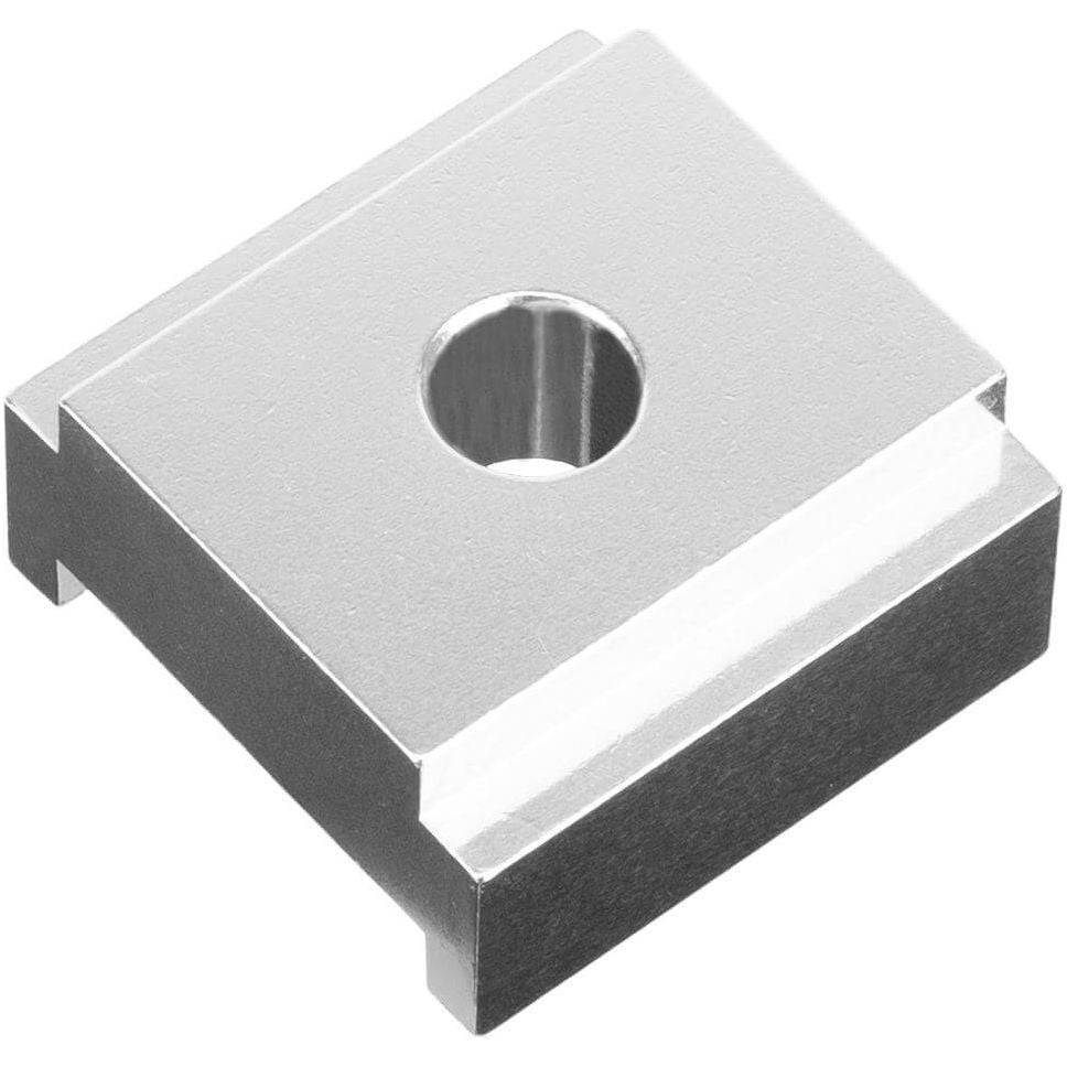 Ergotec standaard ophoogblokje van 1 cm voor fietsonderdelen, zwart kunststof, zichtbaar op de afbeelding.