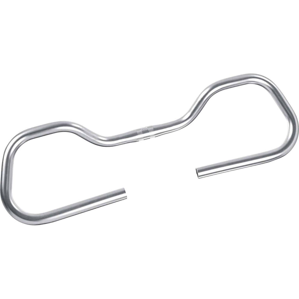 Aluminium stuurbocht voor fiets, Ergotec Marathon Contest Comfort 25,4, zichtbaar met bevestigingspunten en vorm in de afbeelding.