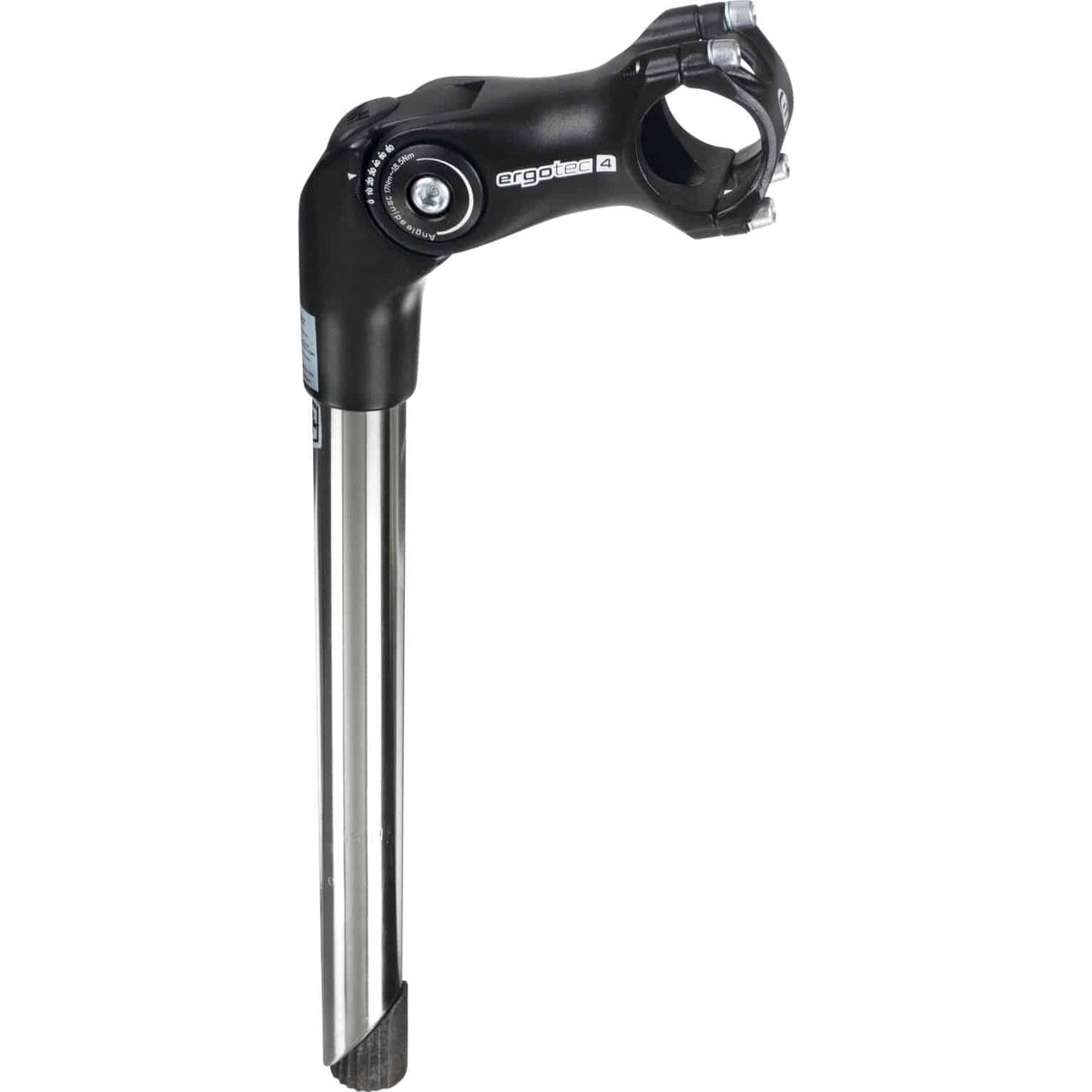 Ergotec Octopus2 stuurpen, 25,4/31,8 mm, 110 mm, roestvrij staal, gezandstraald, voor fiets stuur