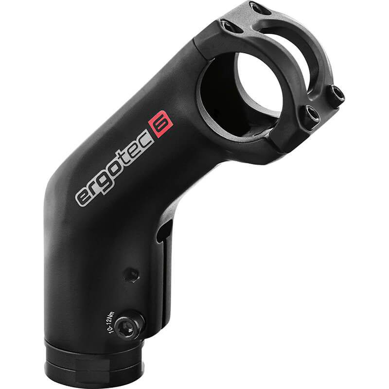 Zwarte Ergotec Ahead High Barracuda I stuurpen voor fiets, zichtbaar op afbeelding.