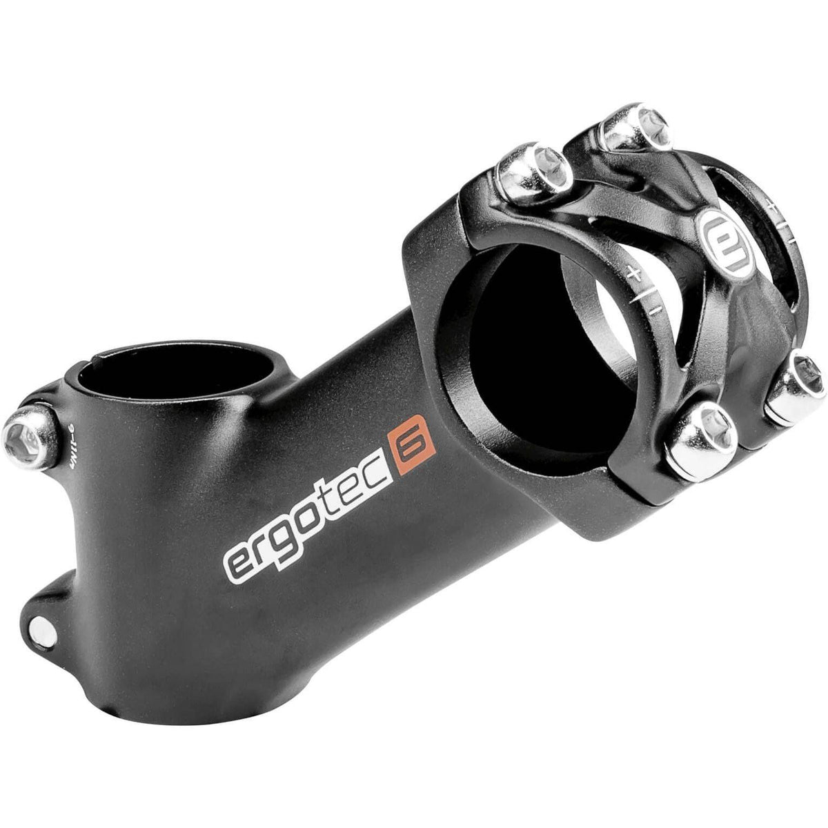 Ergotec stuurpen Ahead High Piranha 31.8 mm, 110 mm lengte, zwart, geschikt voor racefietsen, zichtbaar vanaf de zijkant