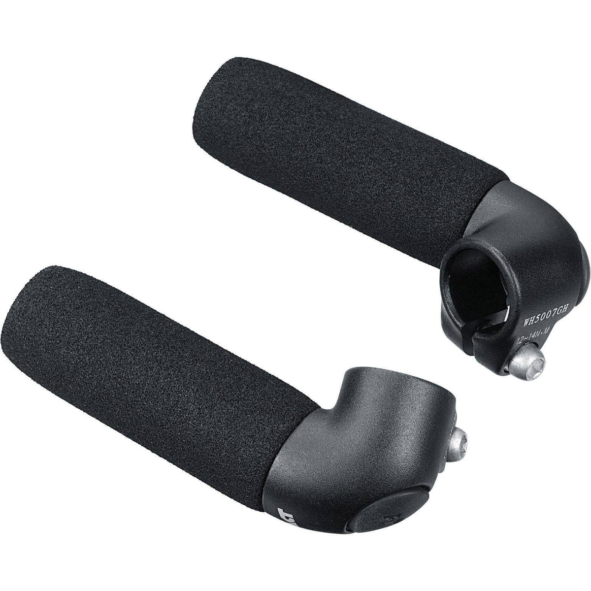 Ergotec Touren bar-ends van zwart zandkleurig aluminium (Al6061) voor comfortabele grip en stuurcontrole op de fiets