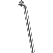 Aluminium Ergotec zadelpen met hook offset van 25 mm, zichtbaar met verstelbare bevestigingsmechanisme.