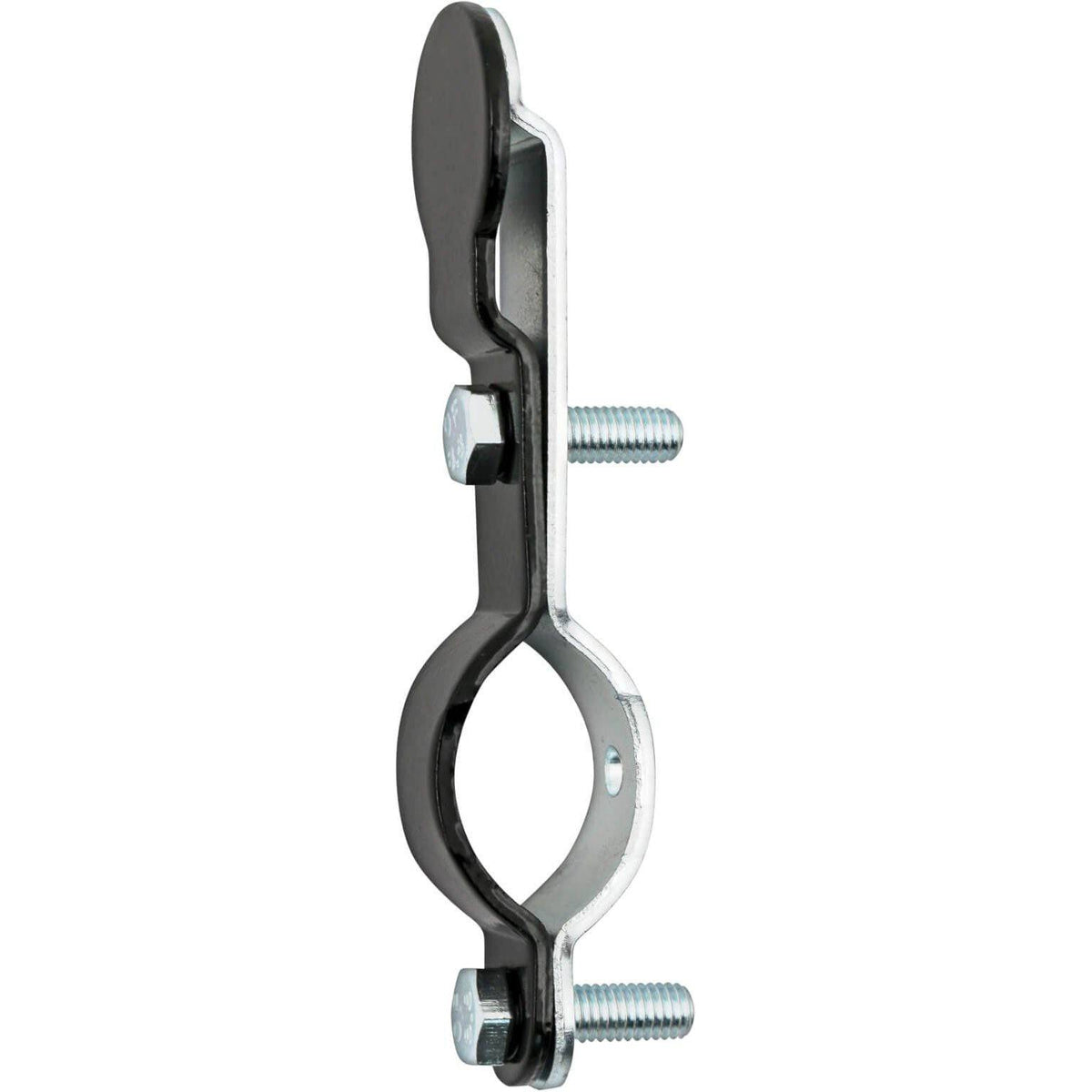 Hebie bevestiging voor achtervork kettingscherm, kettingkastonderdeel voor fiets, close-up van montagepunt