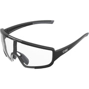 Crnk Hawkeye fietsbril met sportieve frameless stijl en gele lenses, geschikt voor wielrennen en outdoor activiteiten.