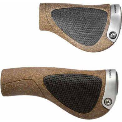 Ergon GP1 Nexus kurk handvatten voor fiets, comfortabel en ergonomisch ontworpen voor optimale grip en controle.
