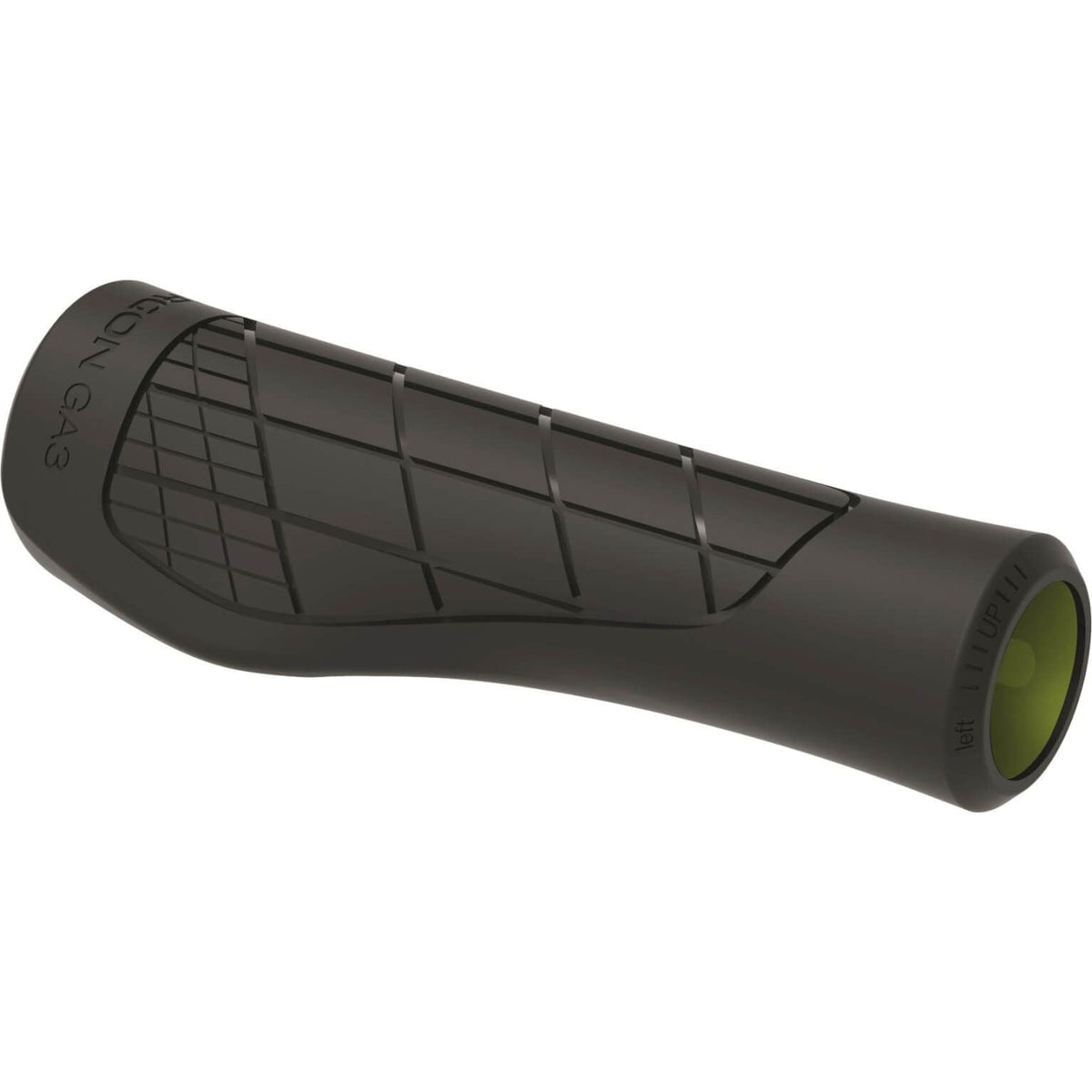 Ergon Handvatten Ga3 Single Twist-Shift voor comfortabele grip en bediening op fiets.