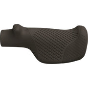 Ergon GT1 handvatten met ergonomisch ontwerp en aluminium klem, geschikt voor fiets of scooter, zichtbaar in de afbeelding.