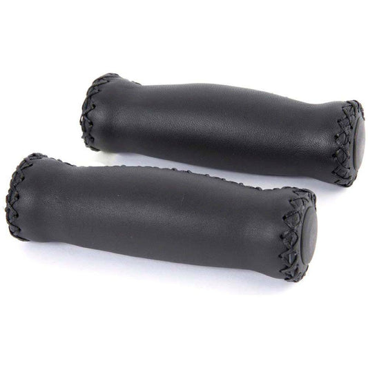 Velo Handvatten Leer 127Mm Zwart (Paar) - Le Coq Wielerartikelen