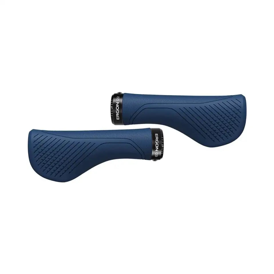 Ergon GS1-L Evo handvatten voor mountainbiken, zwart kunststof met ergonomische vorm en grip.