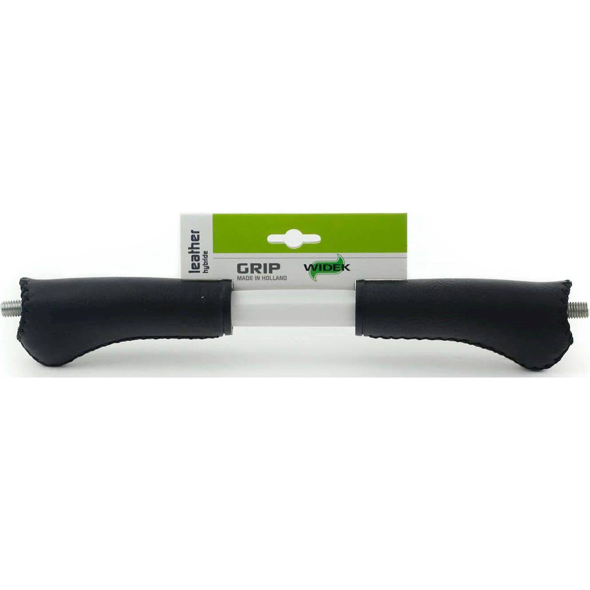 Brede Widek handvatten van leer in hybridbruine kleur, ontworpen voor comfortabel gebruik en stijlvolle uitstraling.