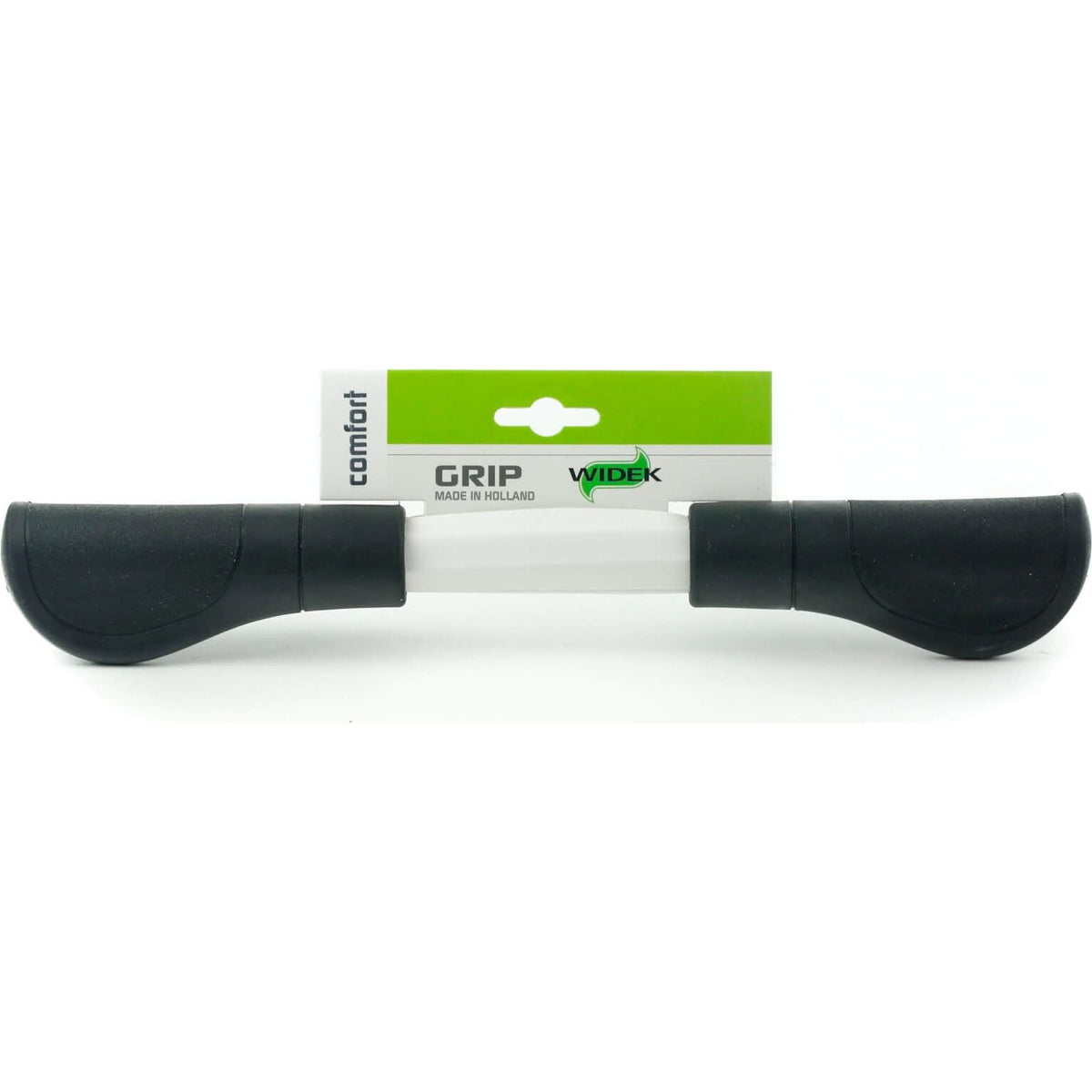 Zwart Widek City Comfort handvatten van 120 mm voor fiets, comfortabel en stevig, zichtbaar op de afbeelding.