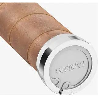 Brooks Handvatten Slender Leather Grips 130Mm - Le Coq Wielerartikelen