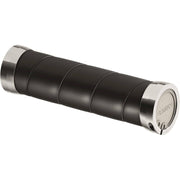 Brooks Slender Leather Handvatten, 100/130mm, elegante leren grips voor fiets, zichtbaar in close-up op witte achtergrond